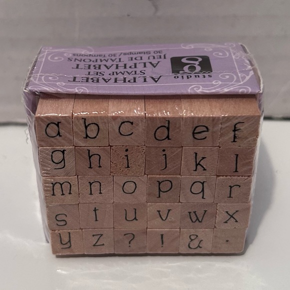 Hampton Art Studio G lot of 3 mini alphabet stamp set - Picture 6 of 8